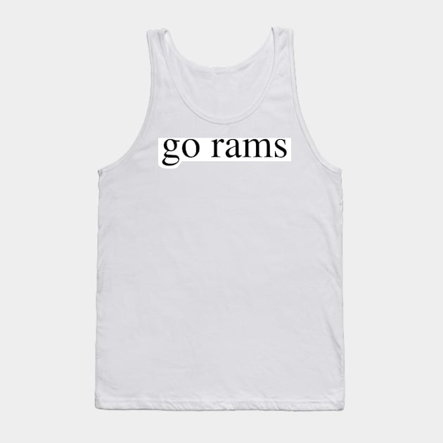 go rams Tank Top by delborg